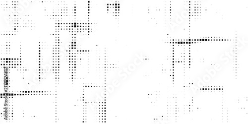 White abstract background and black dot
