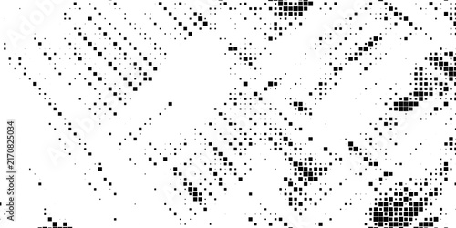 White abstract background and black dot