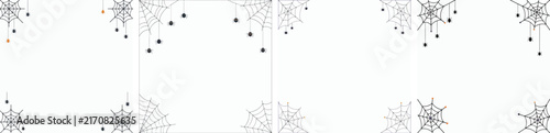 Halloween-themed frame vector. Vektor, illustration, minimalist, flat