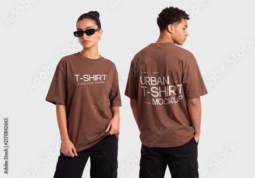 T-Shirt Mockup Front and Back