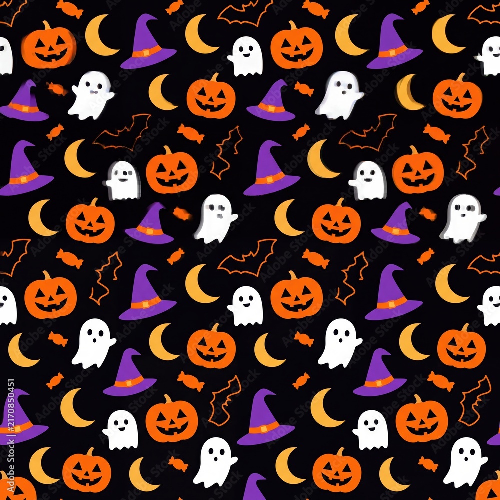 Obraz premium Halloween Pattern