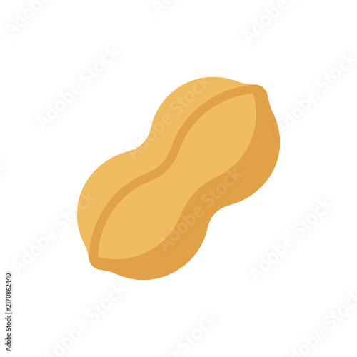 Simple Peanut Icon Illustration