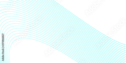 Cyan abstract lines banner texture background