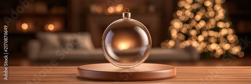 Christmas Decorations with a Crystal Ball