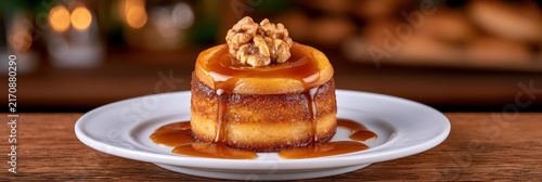 Delicious Caramel Flan Brulee with Caramel Sauce