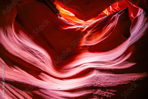 The Upper Antelope Canyon a world-famous slot canyon located in Page, Arizona, on the Navajo Nation.