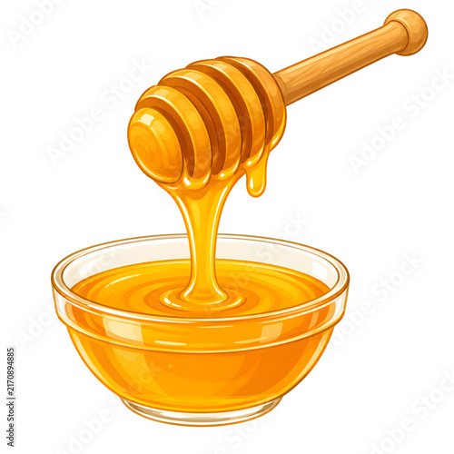 honey in a bowl