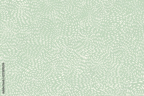 Sage Green Abstract Seamless Pattern with White Hand Drawn Dash Lines