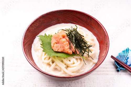 明太子クリームうどん