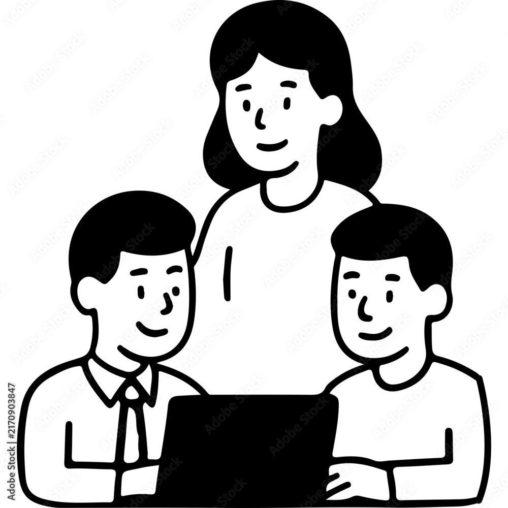 Fototapeta premium Business Icon Illustration
