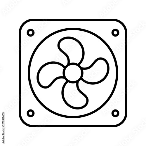 exaust fan icon editable stroke