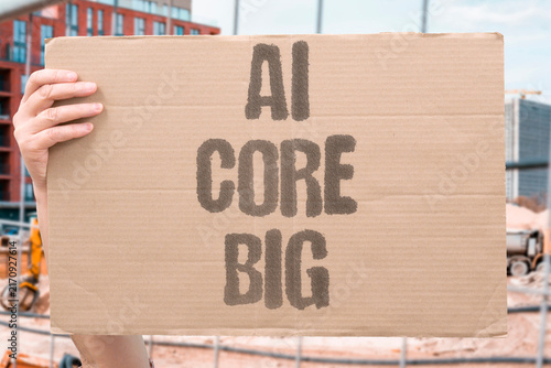 Quadro su tela "AI core big" AI core industry exceeds 1