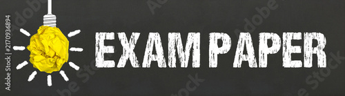 Obraz na płótnie Exam Paper 