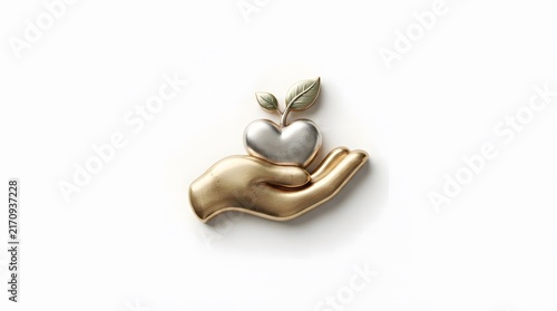 Delicate silver charm elephant figurine on wooden slice with soft shadow backdrop
