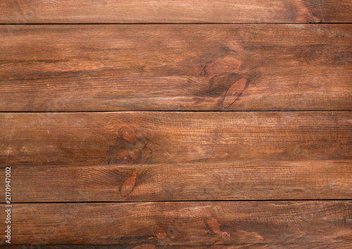 Bild auf Leinwand Old Wood Texture Background with Rustic Wooden Planks, Natural Timber Grain, Rou