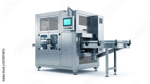 Industrial food industry machine designing for automatic packing and filling.