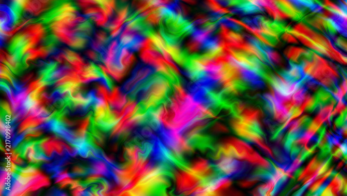 Abstract colorful neon wave distortion marble pattern design