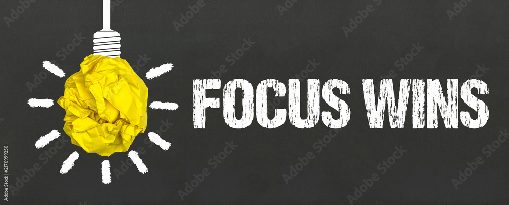 Naklejka premium Focus Wins