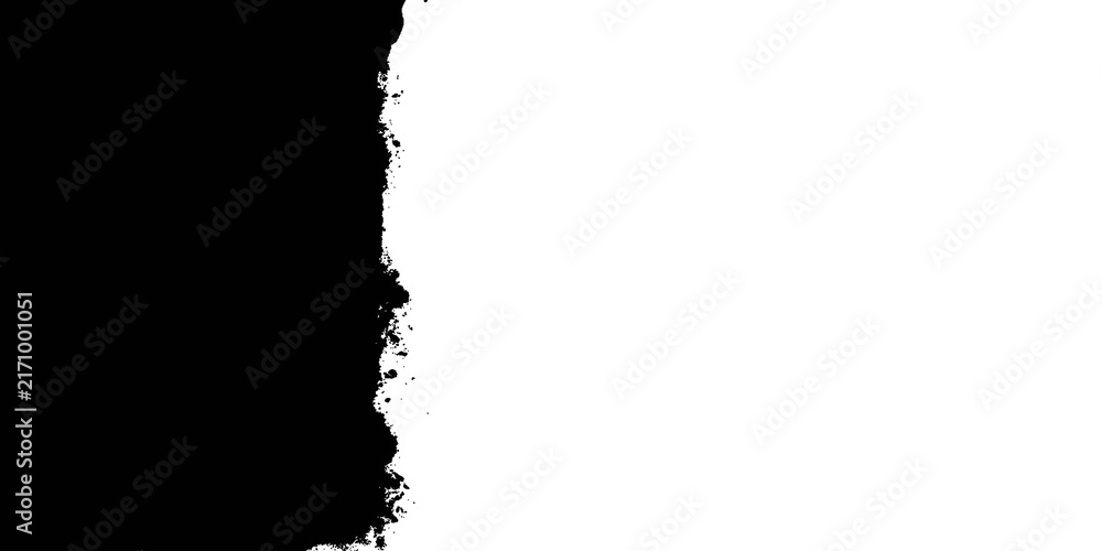 Fototapeta premium Black and white abstract background with a rough grunge paint brush stroke texture