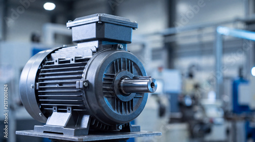 Industrial electric motor machine component steel power engineering equipment technology mechanism