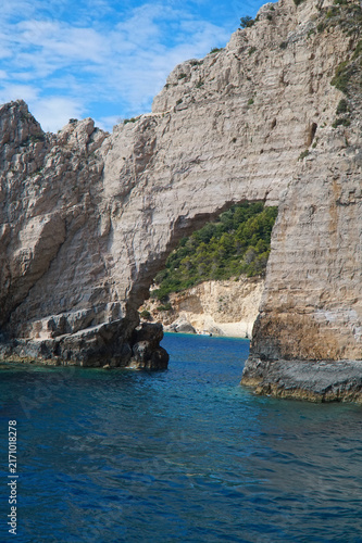 Keri caves gate in Zakynthos