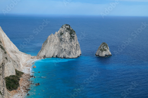 Myzithres Viewpoint in Zakynthos during golden hour