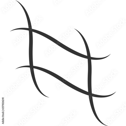 Abstract Curved Wave Line Element