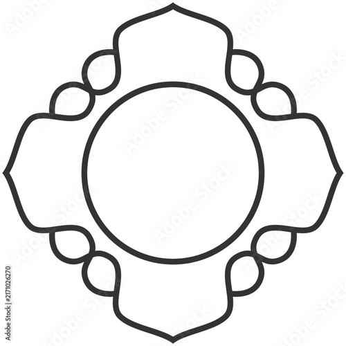 Islamic Arch Frame Border Graphic