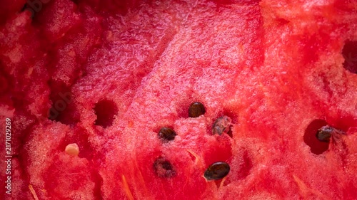Fresh Watermelon Texture Close Up, Fruit Background