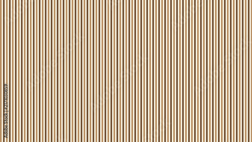 Quadro su tela Vertical stripes pattern in earthy brown and light beige colors for a simple minimalist