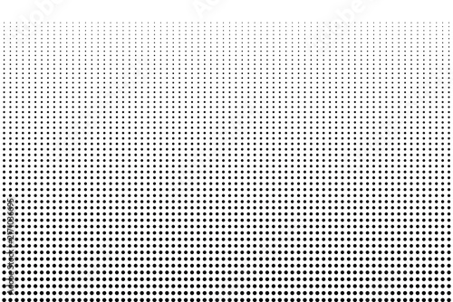 Dotted halftone background. Seamless Polka dot pattern. Texture for note and notebook. Mesh pattern texture design on white background. Horizontal seamless dots pattern in pop art style.