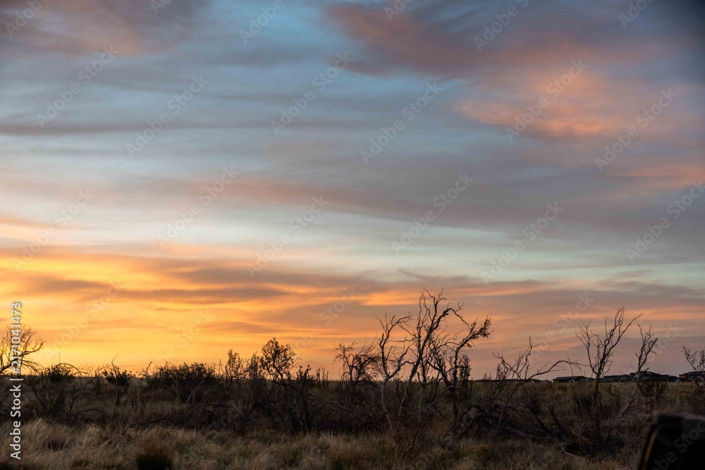 Fototapeta premium a sunset in Prescott arizona