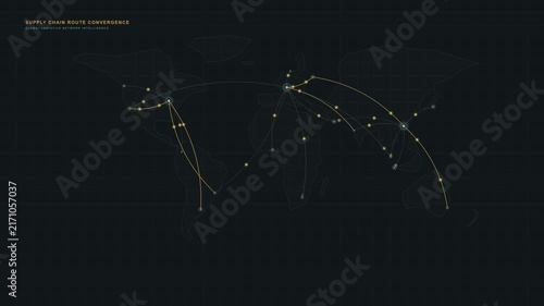 Worldwide Logistics Distribution and Route Convergence for Global Logistics Network