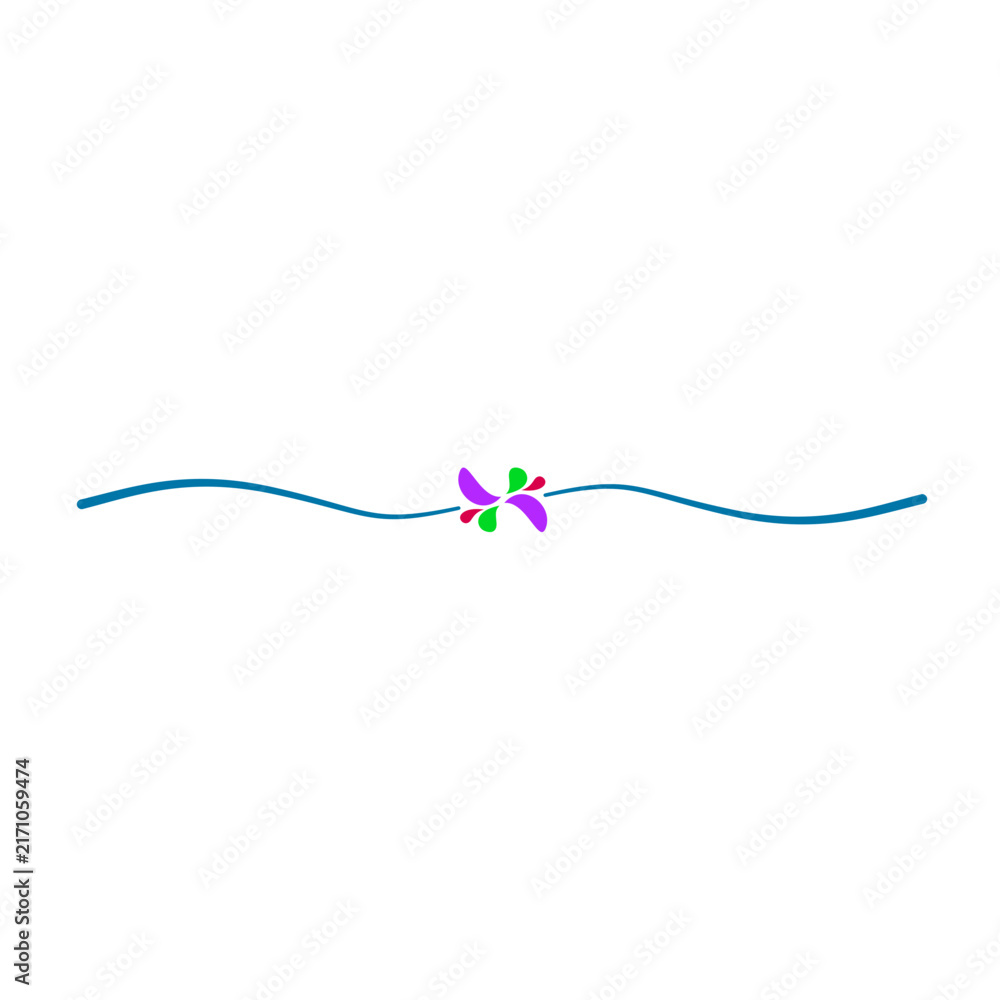 Obraz premium Colorful Doodle Border