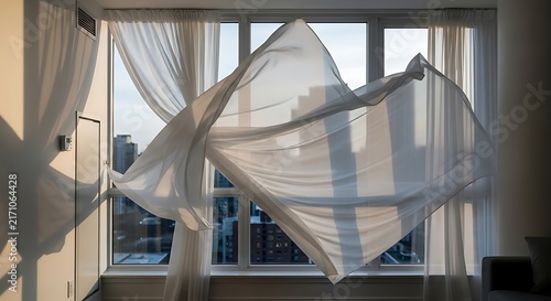 window with curtains
