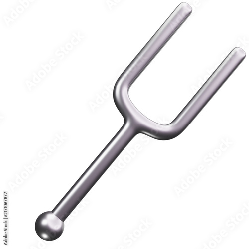 Canvastavla Tuning Fork 3D Illustrations