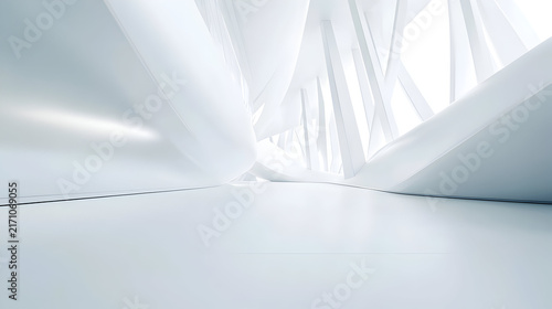 empty white room with window