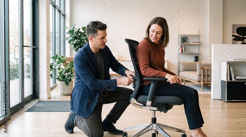 Professional Ergonomic Chair Adjustment for Comfortable Sitting