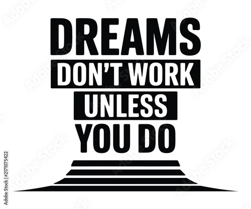 Motivational typography quote vector poster design