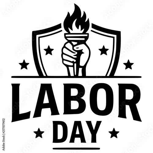 Labor Day Typography and Worker Celebration Design