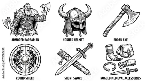 Viking Warrior Gear and Accessories Collection