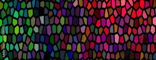 Photography Abstract background featuring a vibrant mosaic pattern with colorful vertical el