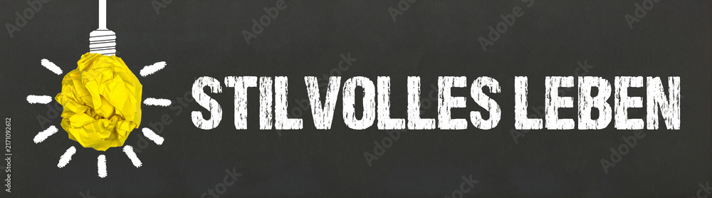 Naklejka premium Stilvolles Leben 