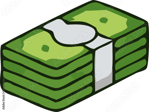 Cash money icon flat design vector illustration for finance