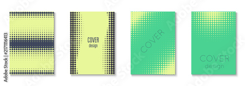 Dot Template Set. Color Circles On Memphis Layout. Linear Shapes In Annual Frame. Business Flyer. Minimalist Music Poster. Geometric Line Background. Trendy Dot Template