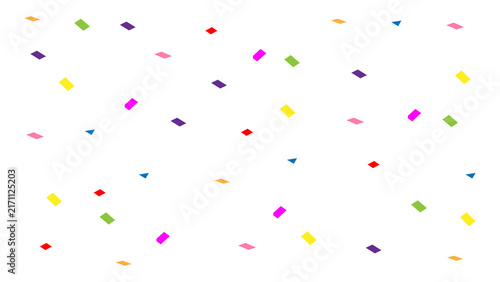 Colorful Confetti Celebration Overlay For Birthday Party PNG Multicolor Falling Isolated Transparent Background