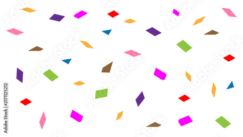 Colorful Confetti Celebration Overlay For Birthday Party PNG Multicolor Falling Isolated Transparent Background