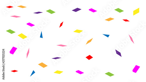 Colorful Confetti Celebration Overlay For Birthday Party PNG Multicolor Falling Isolated Transparent Background