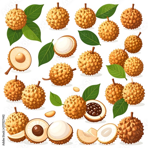 Golden brown almond cookies arranged in floral pattern.