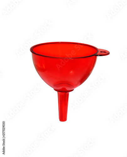 Funnel Isolated on white. Fluid funnel.